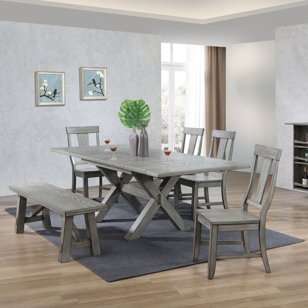 ECI Furniture Graystone Trestle Dining - EC-0590-70-TRT-TRB-0590-70-S1