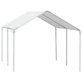 Outsunny Large 2-Bay Vehicle Awning Shelter w/ Simple Design - 84C-159