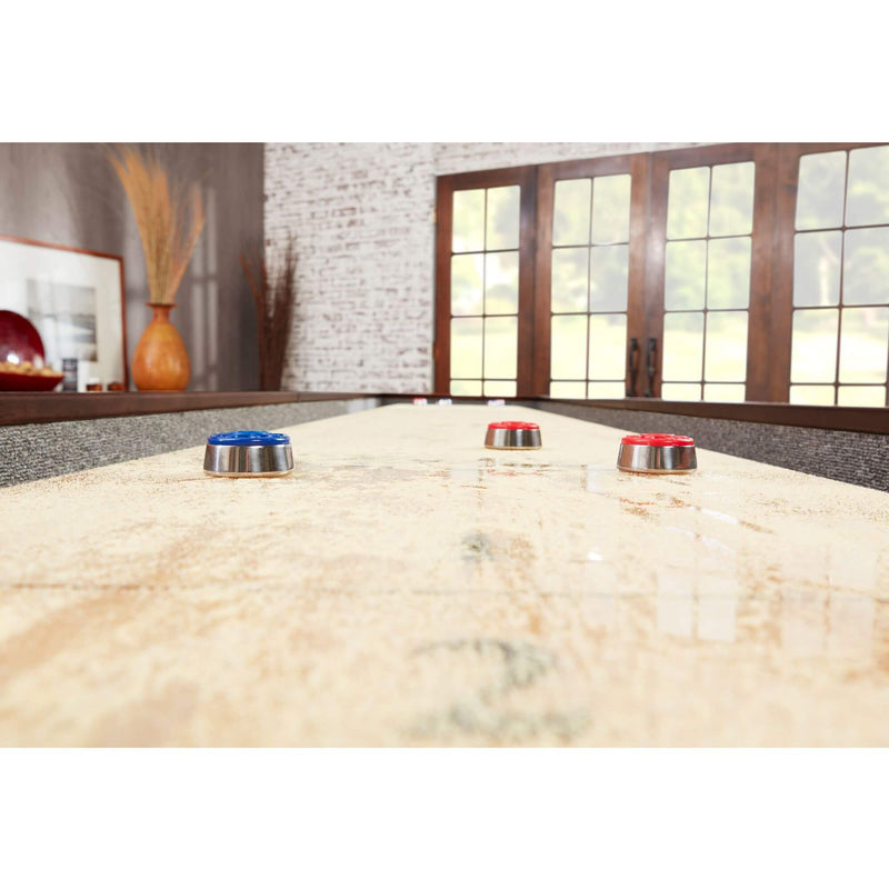 Playcraft Brazos River Pro-Style Shuffleboard Table in Gray - PTBRRBLK08