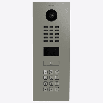 DoorBird D2101KV IP Video Intercom, 1 Call Button in Concrete Grey, RAL 7023 - 423884700