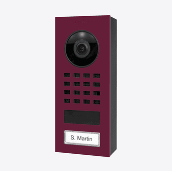 DoorBird D1101V Surface-Mount IP Video Intercom in Claret Violet, RAL 4004 - 423878372