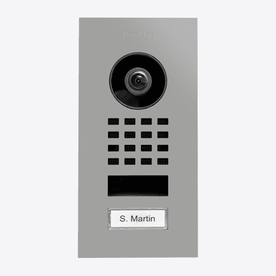 DoorBird D1101V Flush-Mount IP Video Intercom in White Aluminium, RAL 9006 - 423878778