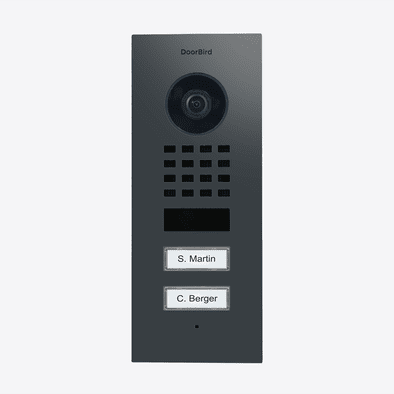 DoorBird D1102V Flush-Mount IP Video Door Station in Anthracite Grey, RAL 7016 - 423900639