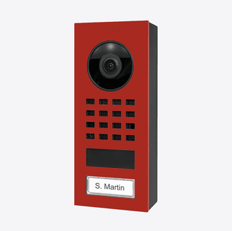 DoorBird D1101V Surface-Mount IP Video Intercom in Flame Red, RAL 3000 - 423878358