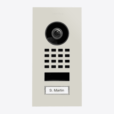 DoorBird D1101V Flush-Mount IP Video Intercom in Grey White, RAL 9002 - 423878761