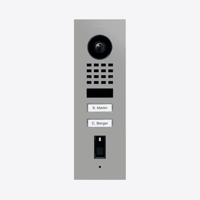 DoorBird D1102FV Fingerprint 50 Flush-Mount IP Video Door Station in White Aluminium, RAL 9006 - 423895393