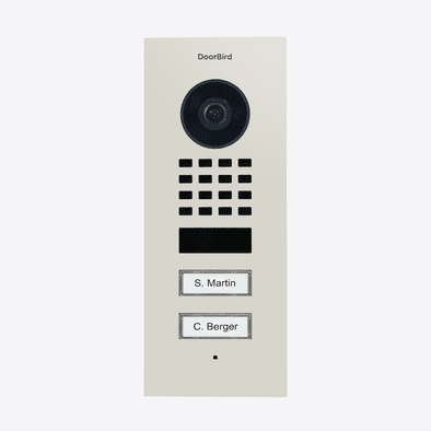 DoorBird D1102V Flush-Mount IP Video Door Station in Grey White, RAL 9002 - 423878945