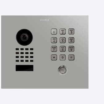 DoorBird D1101KH Classic Flush-Mount IP Video Door Station in White Aluminium, RAL 9006 - 423879973