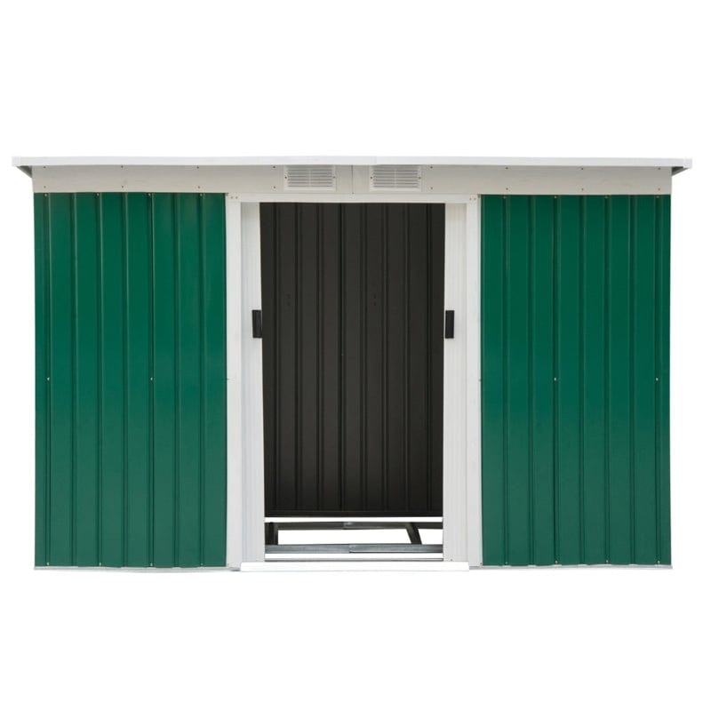 Outsunny 9' x 4.5' x 5.5' Outdoor Rust-Resistant Garden Storage Shed - 845-032