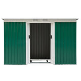 Outsunny 9' x 4.5' x 5.5' Outdoor Rust-Resistant Garden Storage Shed - 845-032