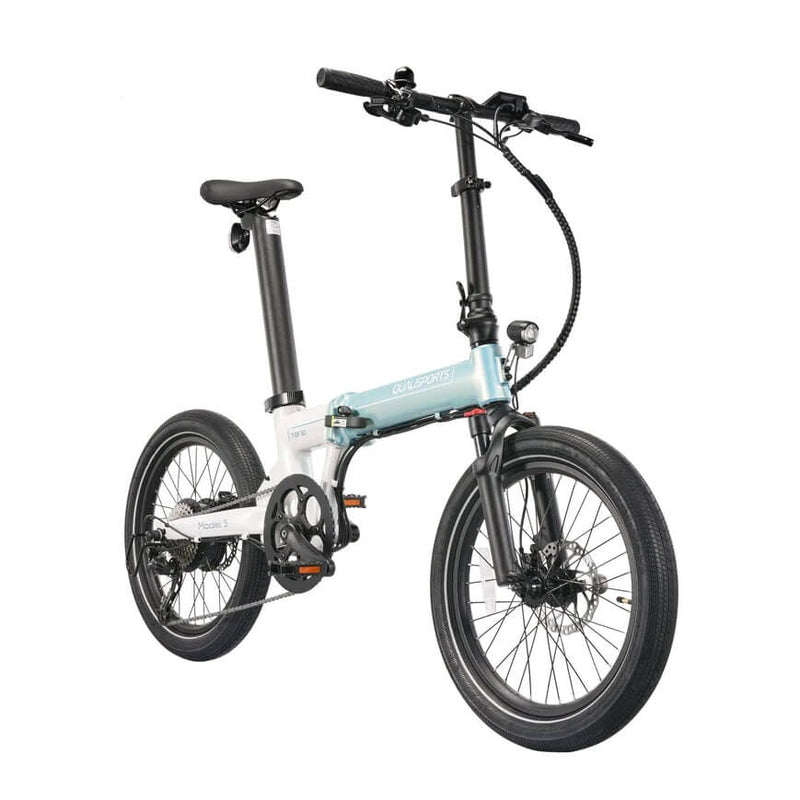 Performer 2024 Qualisports MODEL 5 500W 48V 20" Lightweight Folding Electric Bike