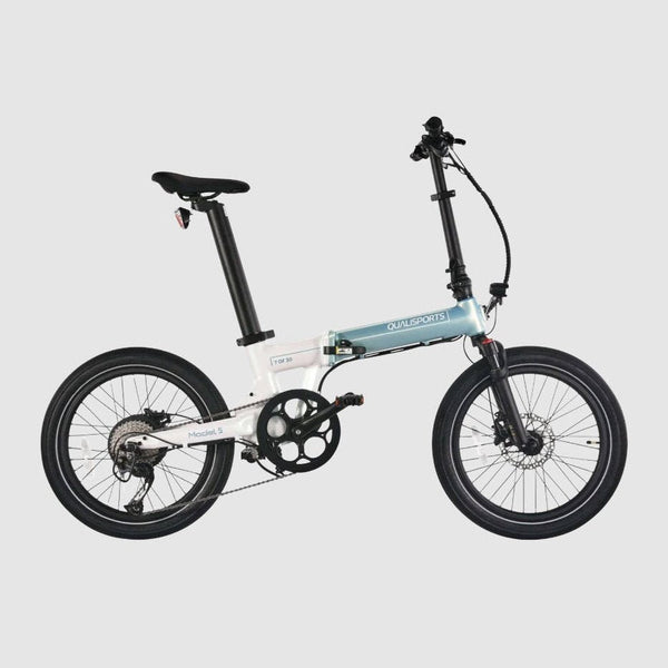 Performer 2024 Qualisports MODEL 5 500W 48V 20" Lightweight Folding Electric Bike