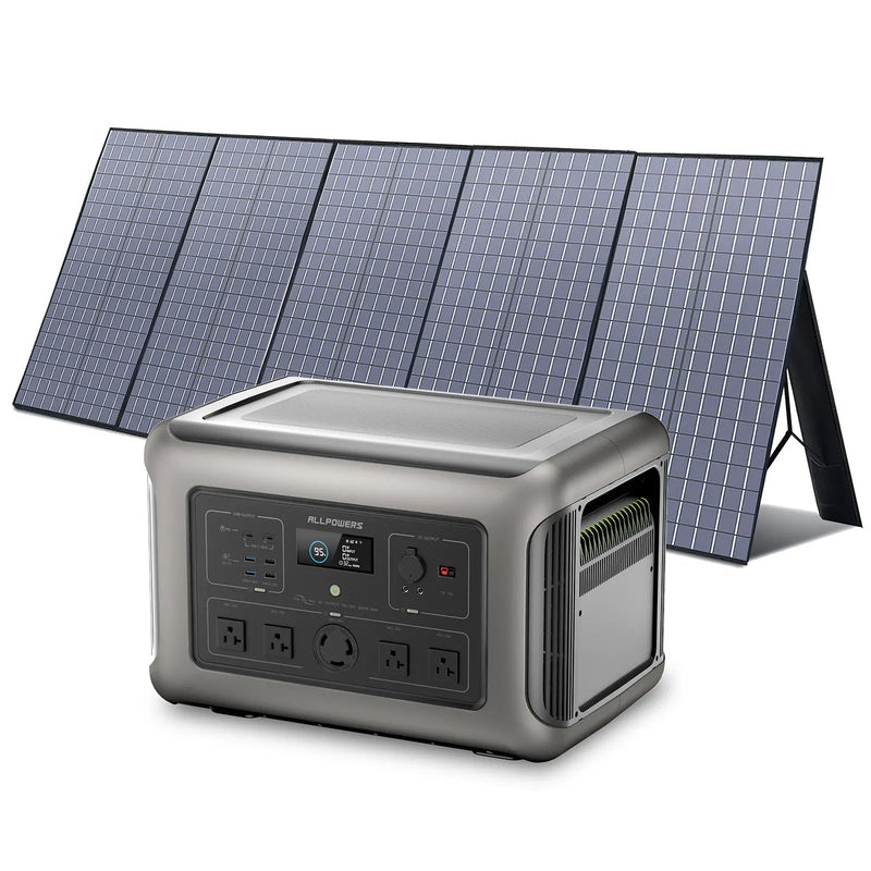 ALLPOWERS Solar Generator Kit 3200W R3500 + SP037 400W Solar Panel