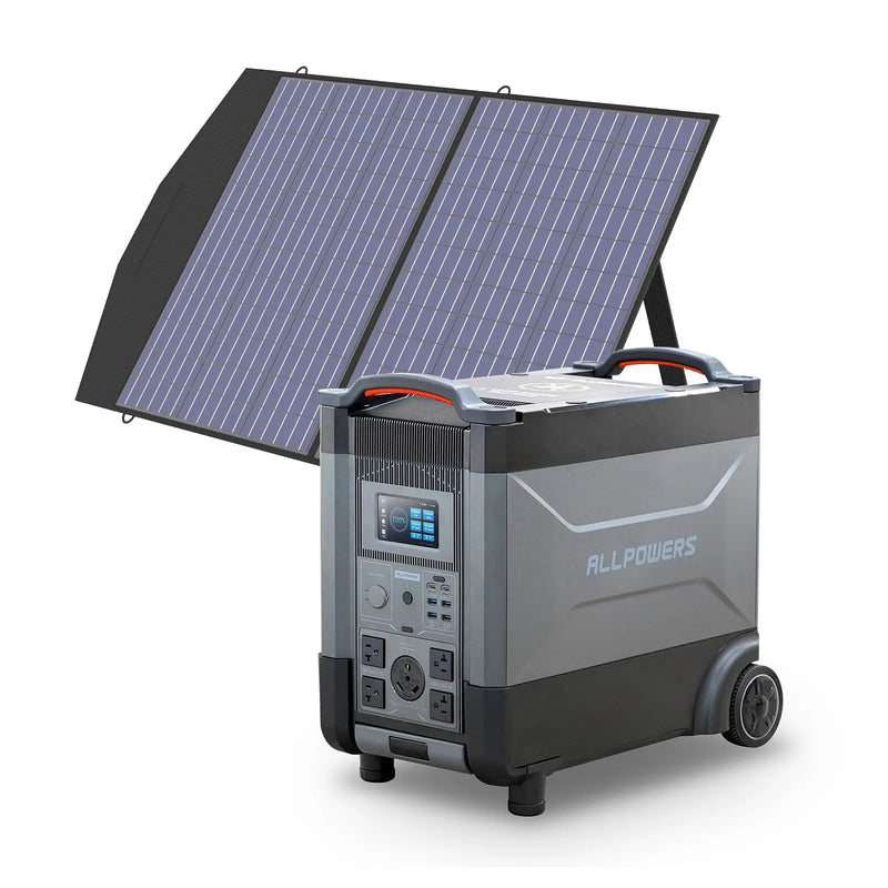 ALLPOWERS Solar Generator Kit 3600W R4000 + SP027 100W Solar Panel