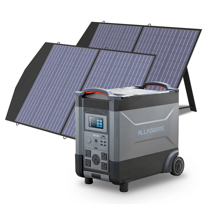 ALLPOWERS Solar Generator Kit 3600W R4000 + SP027 100W Solar Panel