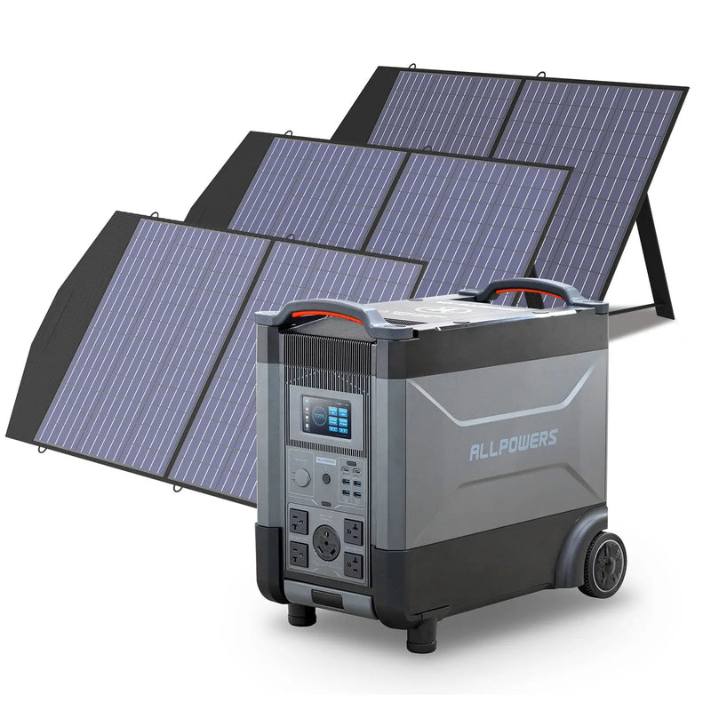 ALLPOWERS Solar Generator Kit 3600W R4000 + SP027 100W Solar Panel