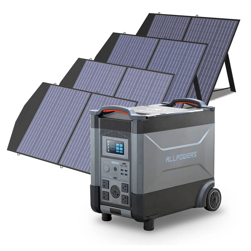 ALLPOWERS Solar Generator Kit 3600W R4000 + SP027 100W Solar Panel