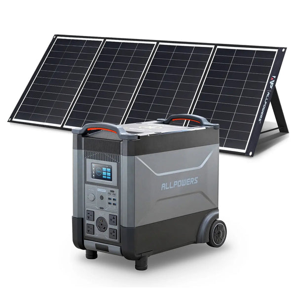 Allpowers Solar Generator Kit 3600w R4000 + Sp035 200w Solar Panel