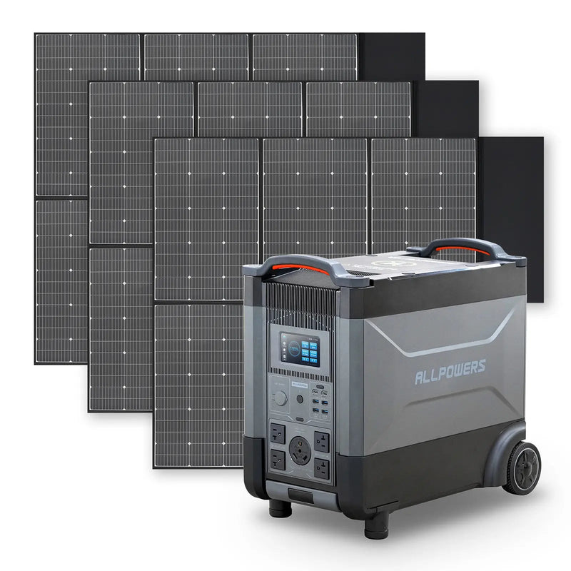 ALLPOWERS Solar Generator Kit 3600W R4000 + SP039 600W Solar Panel