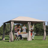 Outsunny 13' x 10' Steel Outdoor Patio Gazebo - 84C-116