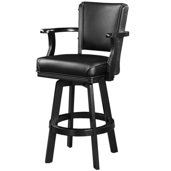 Ram Game Room SWIVEL BARSTOOL WITH ARMS-BLACK - BSTL2 BLK