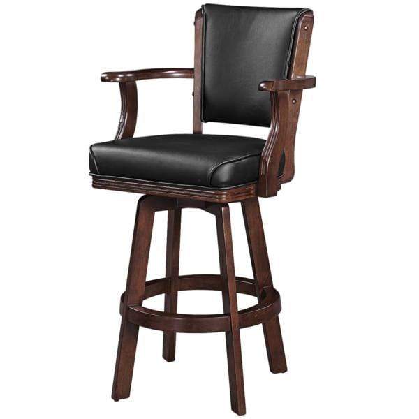 Ram Game Room SWIVEL BARSTOOL WITH ARMS-CAPPUCCINO - BSTL2 CAP