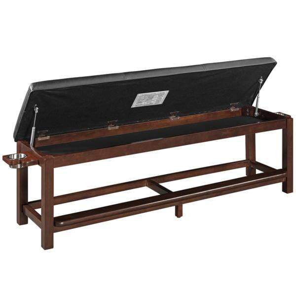 Ram Game Room Spectator Storage Bench - Cappuccino - SBENCH CAP