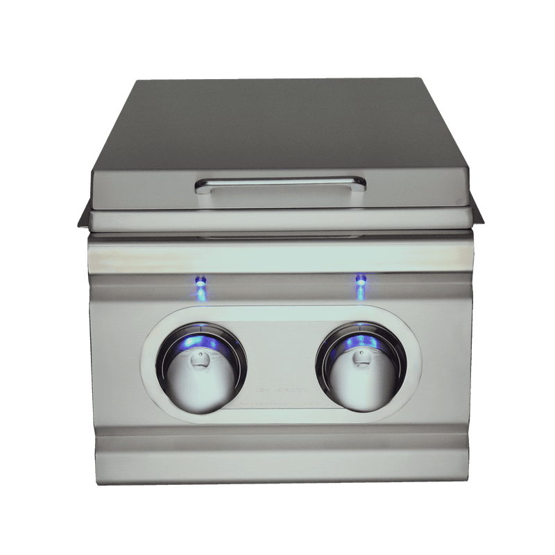 Renaissance Cooking Systems Cutlass Pro Double Side Burner Slide-in W/Blue LED RDB1EL