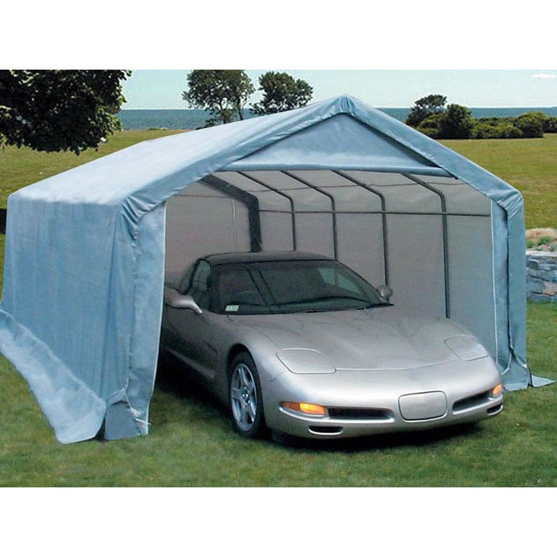 Rhino Shelter Garage House Style 10’W x 20’L x 8’H - GA102008HGN