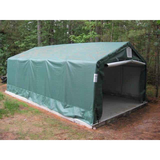 Rhino Shelter Garage House Style 10’W x 20’L x 8’H - GA102008HGN