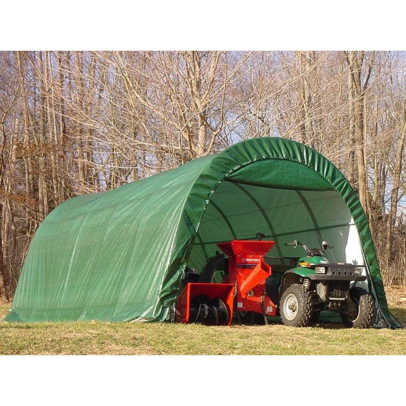 Rhino Shelter Garage Round Style 12’W x 20’L x 8’H - GA122008RGN