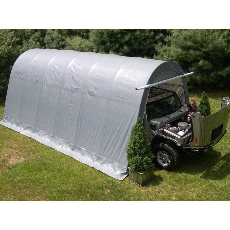 Rhino Shelter Garage Round Style 14’W x 24’L x 10’H - GA142410R