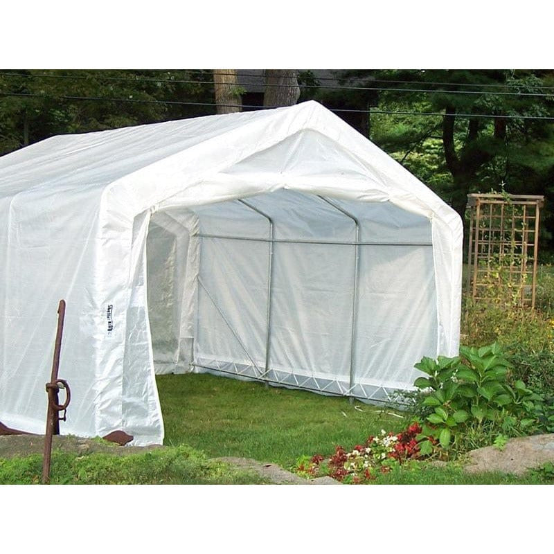 Rhino Shelters Greenhouse House Style 12’W x 24’L x 8’H - GH122408H