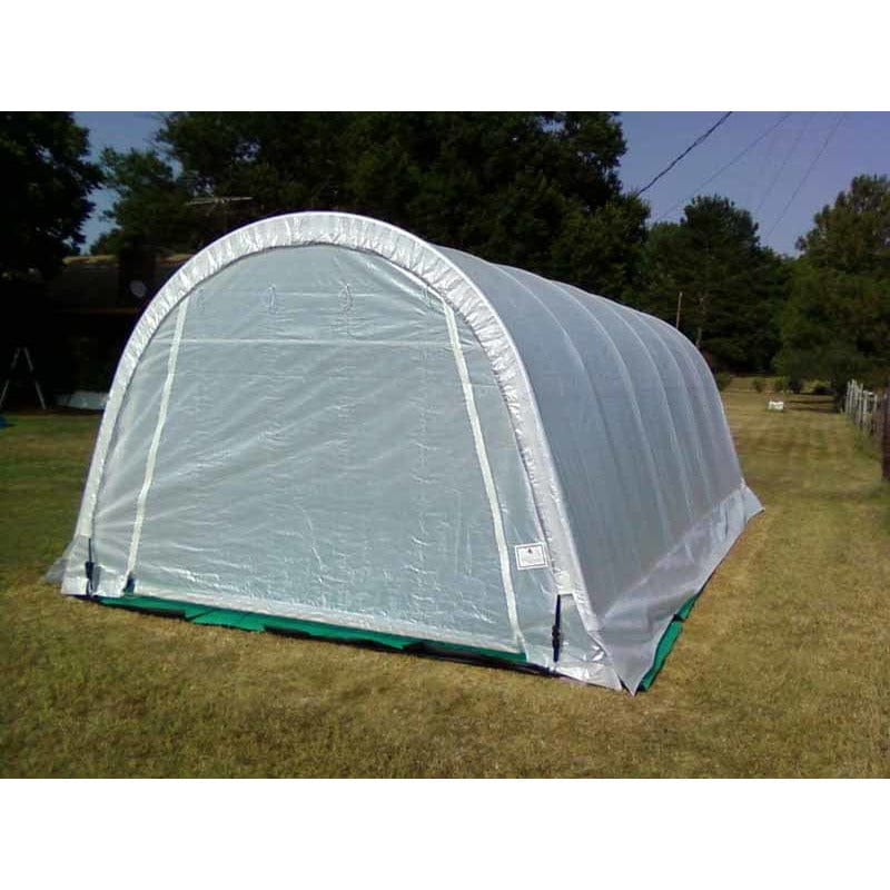 Rhino Shelter Greenhouse Round Style 14’W x 24’L x 10’H - GH142410R