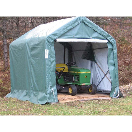 Rhino Shelter Storage Shed 8’W x 8’L x 8’H House Style - SH080808HGN