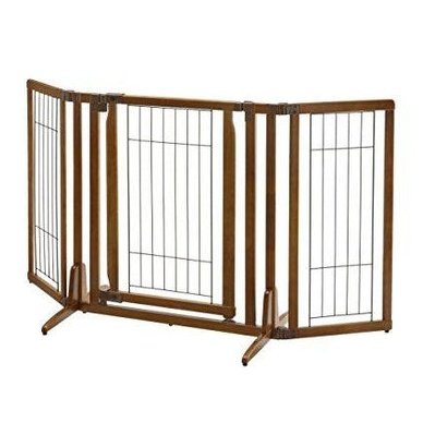 Freestanding Dog Pet Gate With Door - Richell Premium Plus - 94193