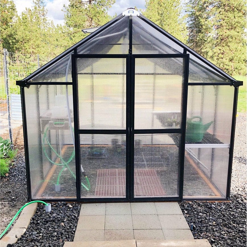 Riverstone MONT Premium Greenhouse | 8 x 8 - MONT-8-BK-PREMIUM