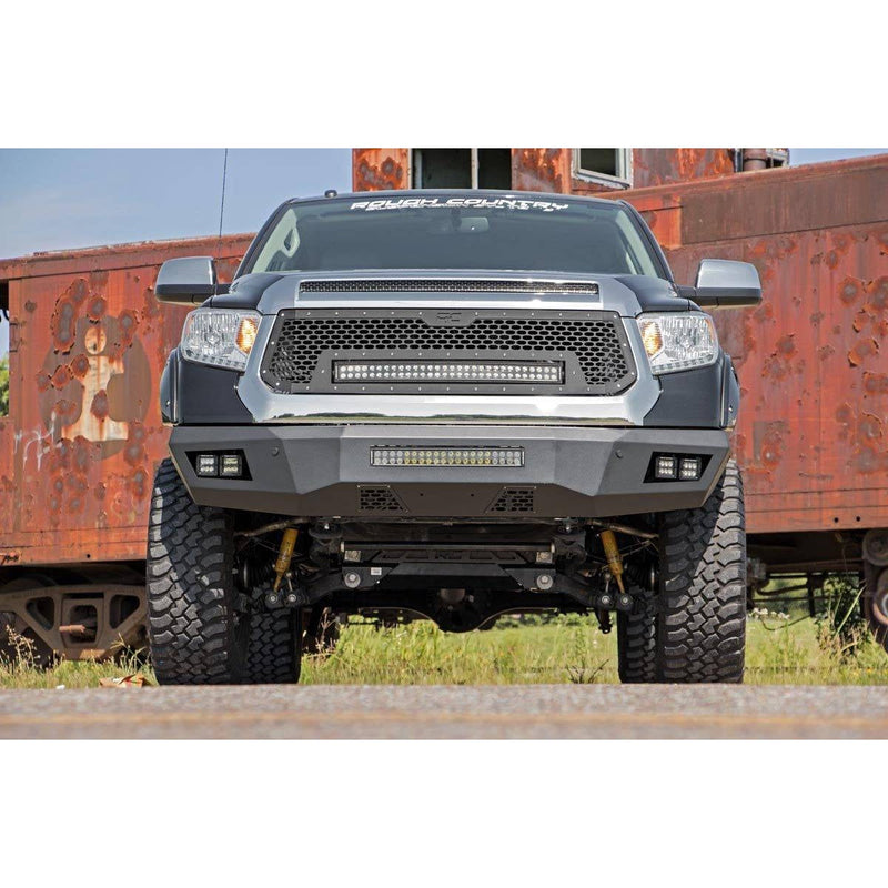 Rough Country Heavy-Duty Front Led Bumper | 2014-2021 Toyota Tundra - 10777