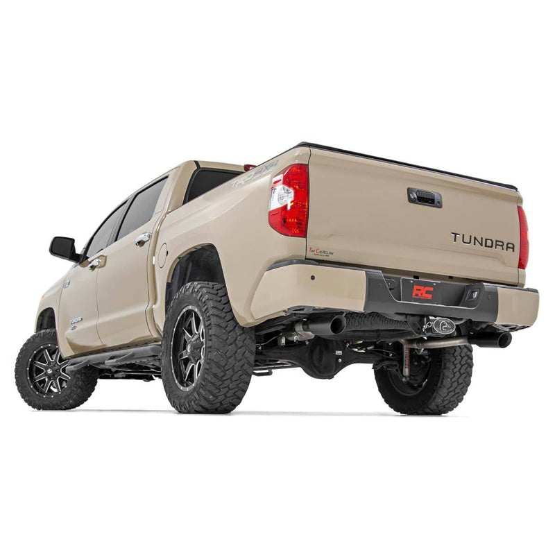 Rough Country Dual Cat-Back Exhaust System W/ Black Tips | 2009-2021 Toyota Tundra - 96012