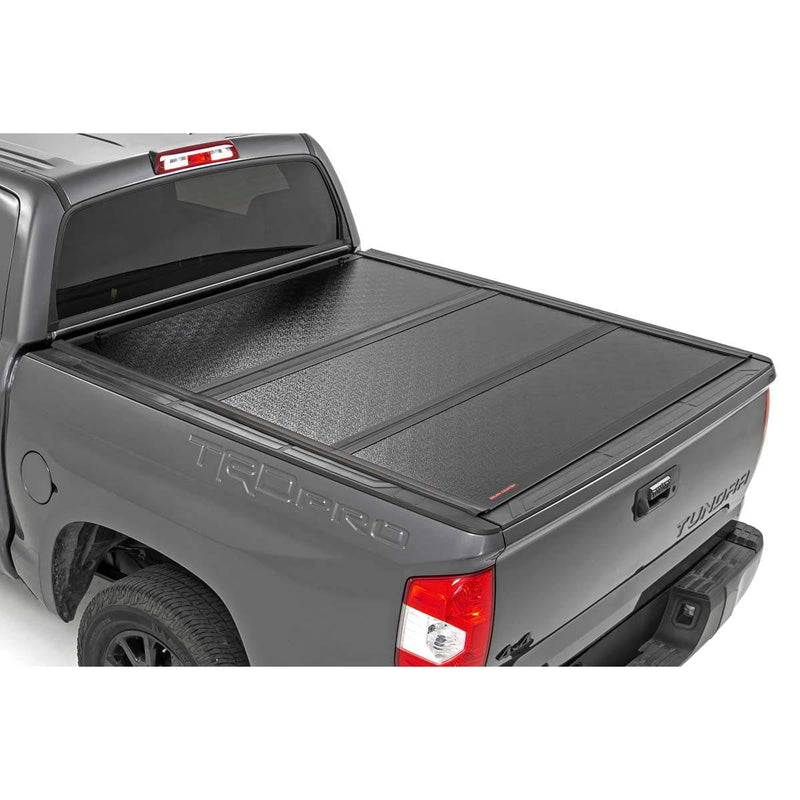 Rough Country Low Profile Tri-Fold Hard Bed Cover | 2002-2021 Toyota Tundra - 47414550