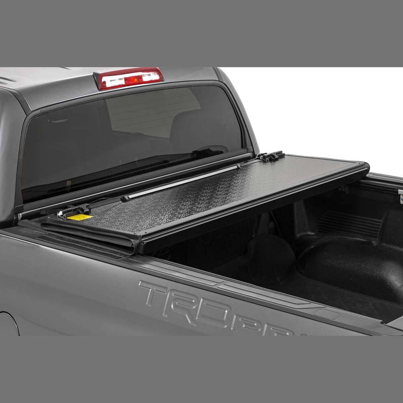 Rough Country Low Profile Tri-Fold Hard Bed Cover | 2002-2021 Toyota Tundra - 47414550