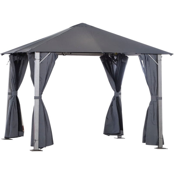 Outsunny Patio Gazebo 10' x 10' Outdoor Soft Top Canopy Tent - 84C-164