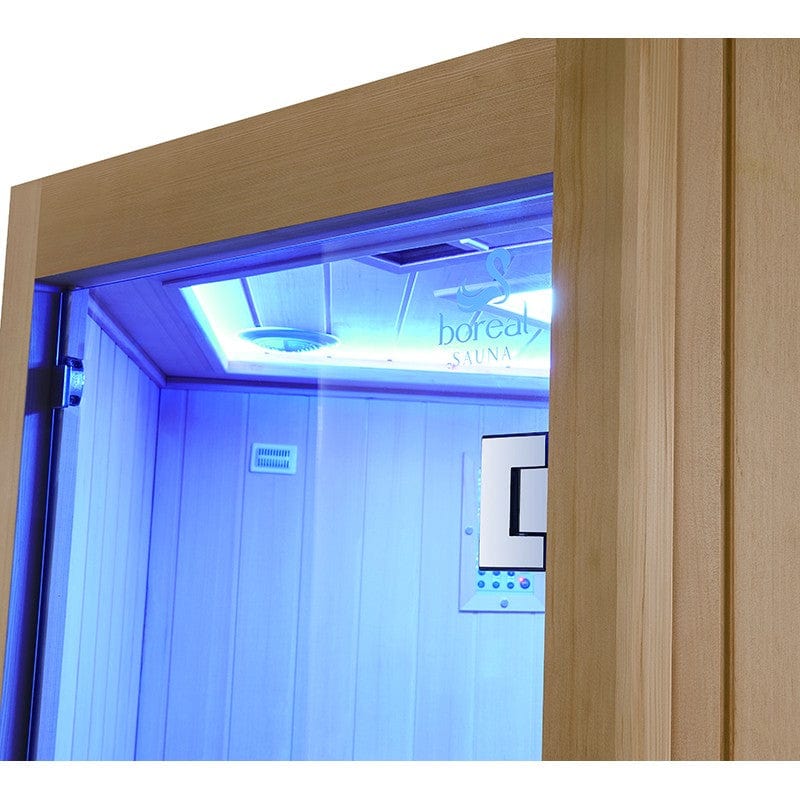 Sauna Hammam BOREAL® SIGNATURE 130C FULL SPECTRUM CORNER INFRARED SAUNA - 130X130X205 - MK51560062