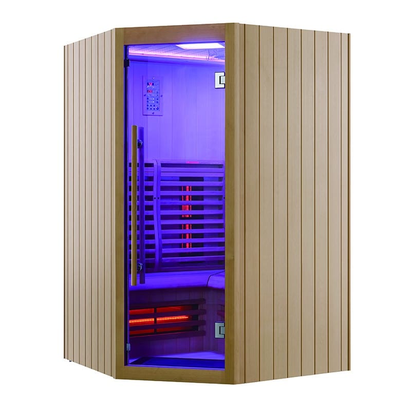 Sauna Hammam BOREAL® SIGNATURE 130C FULL SPECTRUM CORNER INFRARED SAUNA - 130X130X205 - MK51560062