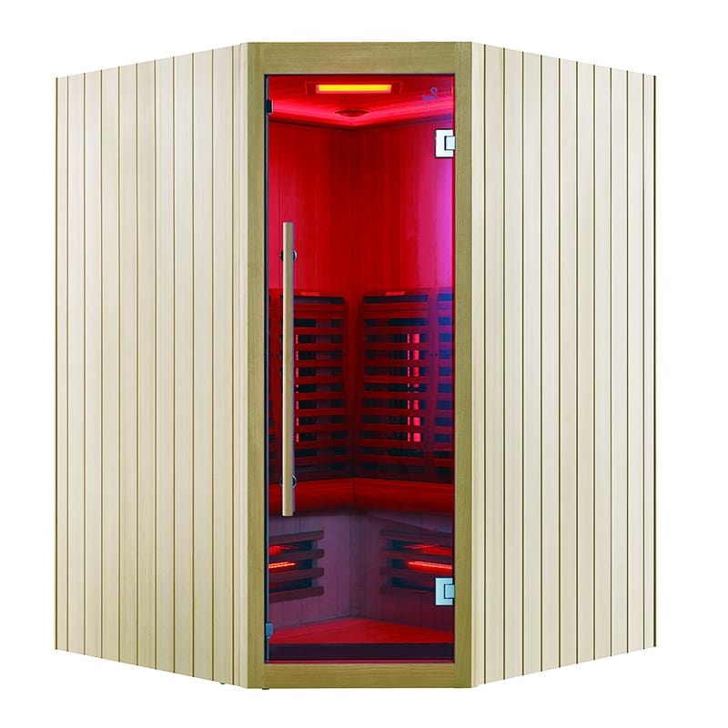 Sauna Hammam BOREAL® SIGNATURE 150C FULL SPECTRUM CORNER INFRARED SAUNA - 150X150X205 - MK51560063