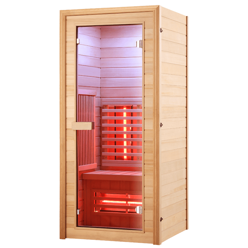 Sauna Hammam BOREAL® DIFFUSION 90 INFRARED SAUNA - 1 SEAT FULL SPECTRUM - 90X90 - PRE ORDER MAY