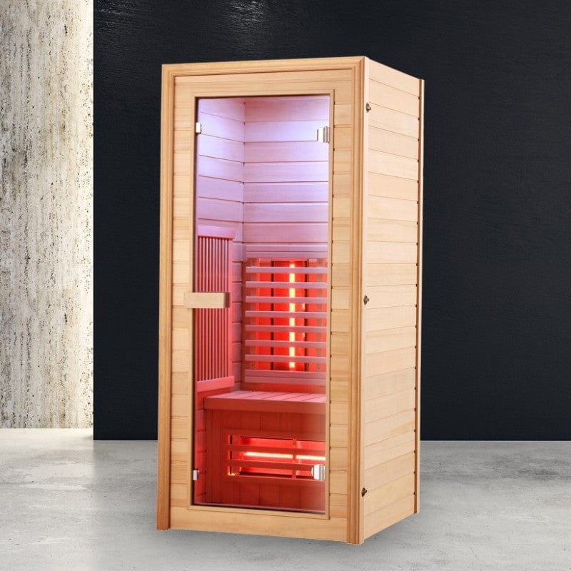 Sauna Hammam BOREAL® DIFFUSION 90 INFRARED SAUNA - 1 SEAT FULL SPECTRUM - 90X90 - PRE ORDER MAY