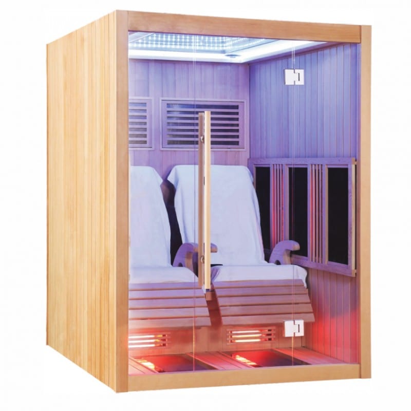 Sauna Hammam BOREAL® JAZZ DUO INFRARED SAUNA - 2 FULL SPECTRUM RECLINERS 150X180 - MK51561885