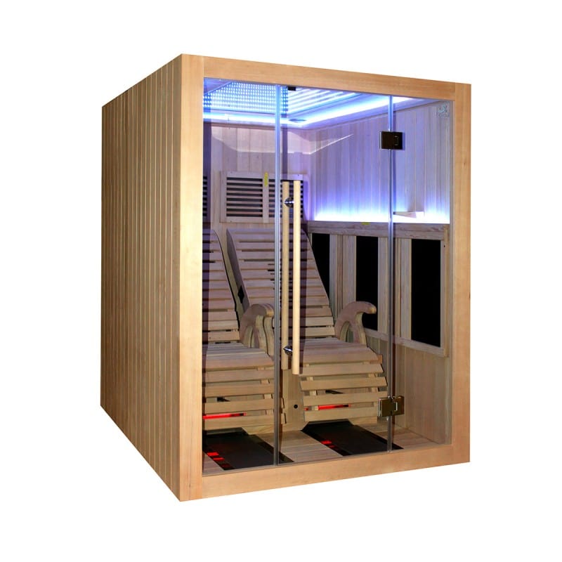 Sauna Hammam BOREAL® JAZZ DUO INFRARED SAUNA - 2 FULL SPECTRUM RECLINERS 150X180 - MK51561885