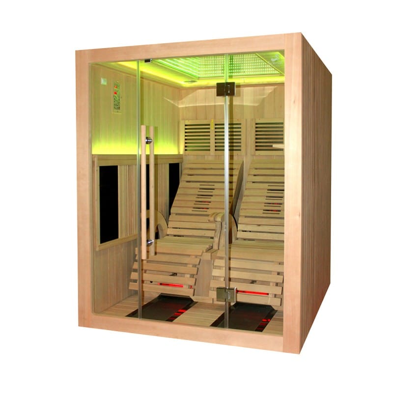 Sauna Hammam BOREAL® JAZZ DUO INFRARED SAUNA - 2 FULL SPECTRUM RECLINERS 150X180 - MK51561885